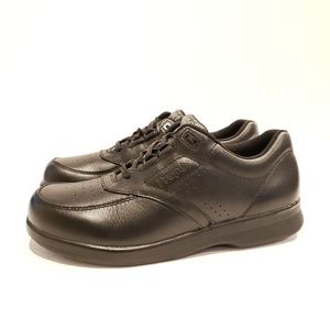 Propet womens orthopedic sneaker strap nol aces size 8 sneakers black leather